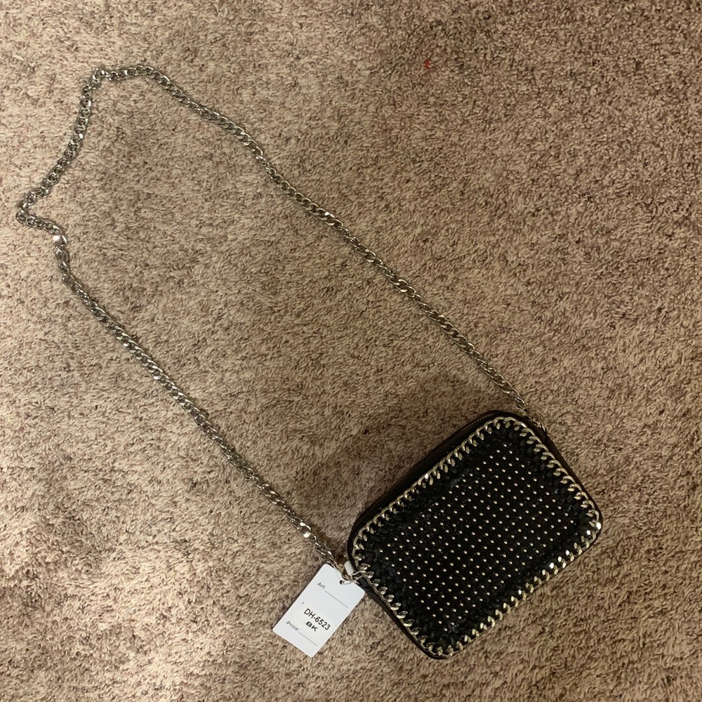 Black Studded Crossbody purse